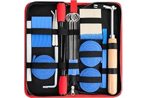 CONCHA CIELO CONCHACIELO Professional Piano Tuning Kit: Universal Piano Tuning Tools Kit Set with Portable Case,Tuning Wrench, Wrench Fastener, Tuning Mute. for Tuning Beginner, Professional Tuner (Pro Set)