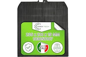 Filtro Cappa Cucina Carboni Attivi Tipo 3 con Codice Originale 103050107 per Falmec CR1000 per Airlux ha una Dimensione di 235 x 210 x 15 mm - MADE IN ITALY - ONIX TECH