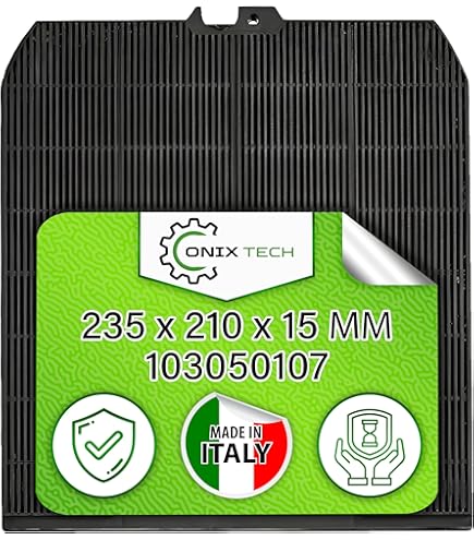 Filtro A Carboni Attivi Per Cappa Falmec Tipo 3 - 21.2x23.5 Cm, Modello F52 - Foto 9