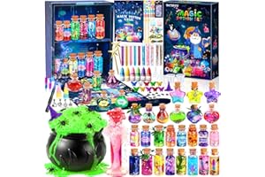 SACBRZZ Kit De Potion Magique Für Enfants, avec 25 Fiole Potions Magiques, Set De Potion Magique Enfant Magie Jouet Artisanal Cadeau Créatif, pour Garçons Et Filles 6 7 8 9 10 11 Ans
