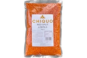 Chiquo Red Split Lentils - 1kg | Masoor Dal | High Protein