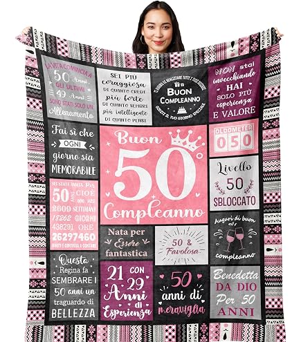 Plaid Personalizzato Morbido Pile per Regalare alla sua Belle-Fille. Idea regalo insolita utile per un compleanno Natale, festa della mamma, matrimonio Copriletto per la Deco (130 x 150 cm