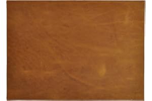 HAPPER STUDIO Pelle bovina 1,7 mm di spessore Pull-Up Crazy Horse - Fogli in vera pelle per fai da te (1, marrone chiaro, A5 (148 x 210 mm)