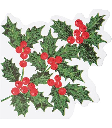 Serviettes En Papier Forme Bonhomme Pain D'Épice - Lot De 20 - Pour Table De Noël, Thanksgiving - Décoratives Et Festives