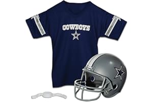 Franklin Sports NFL Kids Football Helmet and Jersey Set - NFL Youth Football Uniform Costume - Helmet, Jersey, Chinstrap - Youth M