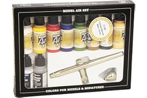 Vallejo Model Air Basic Colors Ultra Airbrush Set