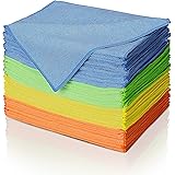 Masthome Panni Microfibra,Set di 48 Pezzi Strofinacci da Cucina,Super Assorbenti e Morbidi Panni per la Pulizia, Panni in Pan