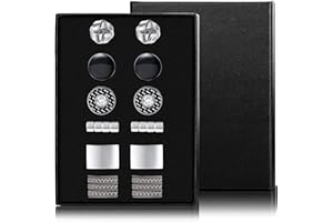 YADOCA 4-6 Paar Classic Manschettenknöpfe Herren Silber Hochzeit Festival Geburtstag Geschenk mit Box