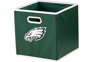 Franklin Sports NFL Aufbewahrungskörbe – zusammenklappbarer Würfelbehälter + Aufbewahrungskorb – NFL Büro, Schlafzimmer + Wohnzimmer Dekor – 27,9 x 27,9 cm