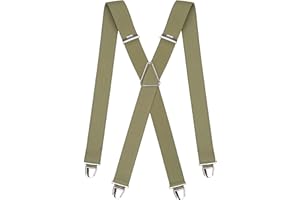Pierrot Bretelle Uomo Larghe Vintage - Clip molto forti Regolabili Fino A 130cm - Bretelle Uomo Eleganti Artigianali Garantite A Vita