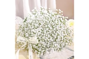 Der Rose 24 st bebisars andetag konstgjorda blommor vita falska bebisar andas Gypsophila blommor bulk äkta känsla falsk baby