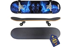 ‎BEST SPORTING BEST SPORTING Skateboard Lion – Robustes Holzdeck & ABEC 5 Kugellager für Anfänger & Fortgeschrittene – Skateboard Löwe