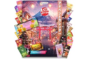 Asiatische Süßigkeiten Adventskalender 2025 - Japanische, koreanische & weitere Snacks - Weihnachtskalender von Sweets aus aller Welt (XL)