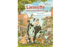 FISCHERVERLAGE Lieselotte bekommt Besuch: Eine große Wimmelbuch-Geschichte | Buntes Wimmelbilderbuch für Kinder ab 2 Jahren: Suchspaß auf dem Bauernhof