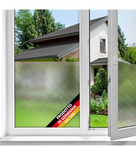 Pellicola statica per finestre, motivo foglie, decorazione per la privacy, senza colla, pellicola statica per vetro per controllo del calore, per casa e ufficio, 42 x 100 cm (larghezza x altezza
