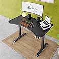 flowlyf-FDGO- Electric Height Adjustable Desk- 2yr WRNTY | 120 x 75 CM | 3 Memory PRE Set - Controls | Engineered Wood|2 Stage -1 Motor | 80 KG Wt | Sit Stand Range 73 cm-117 cm|BB