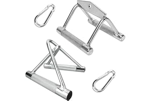 C.P. Sports - Mango paralelo de acero macizo, mango triangular, mango recto y oblicuo, torre de musculación, torre de polea, fitness