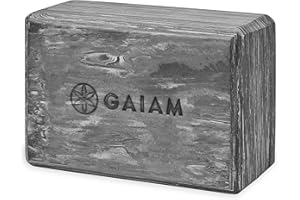 Gaiam Yoga Block - Supportive Latex-Free EVA Foam Soft Non-Slip Surface for Yoga, Pilates, Meditation