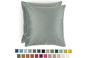 Blumtal zestaw 2 poszewek na poduszki 40x60 cm szary – dekoracyjna aksamitna poszewka z ukrytym zamkiem, na poduszki ozdobne, dekoracyjne, na sofę i kanapę, z możliwością prania