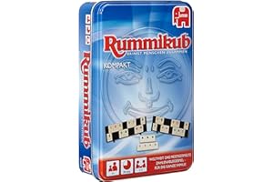 JUMBO SPIELE GMBH Original Rummikub – Kompakt in Metalldose