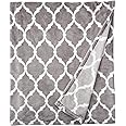 Madison Park Ogee Luxury Oversized Throw Grey 6070 Premium Soft Cozy Microlight For Bed, Coach or Sofa