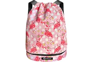 Risefit Waterproof Swimming Bags Drawstring Gym Bags PE Bags String Backpacks for Adults, Kids