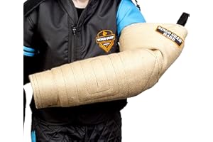 DINGO GEAR WWW.DINGOGEAR.COM 1977 Dingo Gear - Manicotto per morso di Cane con Impugnatura, per allenare i Cani a mordere, Realizzato a Mano in Iuta, Manicotto per Mano Sinistra e Destra, S01960