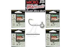 Kamatsu Micro Jig Head Sharp Hook size 6 1g 2g 3g 4g Drop Shot Soft Lures Double Micro Barb Perch Pike Fishing