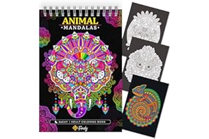 Finoly Libro Mandala da Colorare Adulti Magical Patterns 30 llustrazioni Originali | Libri Mandala da Colorare per Adulti A4 | Album mandala da colorare Carta Premium | Rilegatura a Spirale