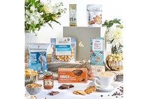 Little Taste of Everything Gift Hamper - Artisan Coffee, Marmalade, Luxury Biscuits, Popcorn, Chocolate, Savoury Treats | Christmas Food Hamper Gifts For Women and Men, Couples, By Clearwater Hampers