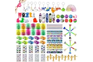 WAORZMK Kids Party Bag Fillers - 105 Pcs Assorted Small Toys for Classroom Rewards, Party Favours, Lucky Dip Prizes