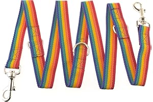 Maximum Pet Products Police style Rainbow dog training lead 6ft Multiple colours 6ft/1.8m