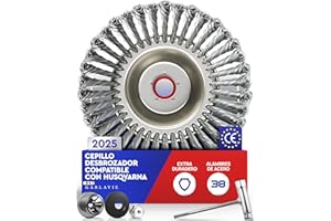 GARLAVIE Profesional Cabezal desbrozadora para desbrozadora Husqvarna, con adaptador, accesorio duradero, para eliminar la espuma y las malezas