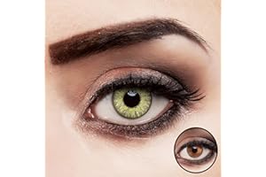 ARICONA KONTAKTLINSEN aricona lentilles de contact vert sans force lentilles annuelles vert clair 2 pcs - sans correction