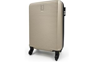 CELIMS - Valise Cabine 45x36x20 Easyjet avec Roues Amovibles | Bagage à Main Léger | Approuvé EasyJet | Bagage Cabine | Champagne