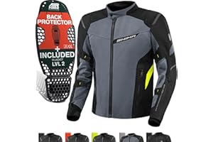 SHIMA RUSH Giacca Moto Uomo con Protezioni Estiva | AIRFORCE Paraschiena | Giacchetta da Moto Impermeabile 4 Stagioni Tuta Pantaloni Touring (Fluo, Uomo, Giubbotto, Taglia 4XL)