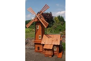 Deko-Shop-Hannusch Windmühle mit integrierter Wassermühle++kugelgelagert
