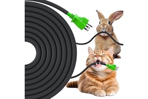 REFLYING 3 Meters-8mm Self Wrap Cable Sleeve, Dogs Cats Cord Protector, Hiding 1 Wire, Cable Tidy Solution Prevent Pets from Chewing Cable Wires, Expandable Braided Sleeve, Black