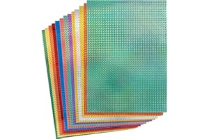 Baker Ross FE813 Carta olografica per bambini - Confezione di 20, Kit di carte per bambini, Scrapbooking per bambini, Attività creative per bambini