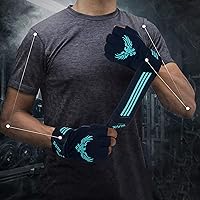 XTRIM X Macho Men's Leather Gym Workout Gloves