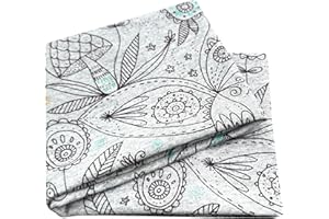 ‎WOLLHUHN Wollhuhn ÖKO Mädchen/Damen/Buben Cooles Elastisches Stirnband/Haarband Bequem Jersey Baumwolle Viele Motive 21215155 (Feenland Grau)