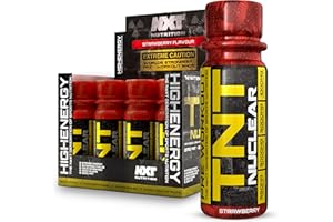 NXT Nutrition TNT Nuclear Shots - Pre Workout Energy Drink 12 x 60ml | Strawberry