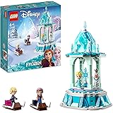 LEGO Disney Frozen La Giostra Magica di Anna ed Elsa, Giocattolo Ispirato al Castello di Frozen con Micro Bambolina della Pri