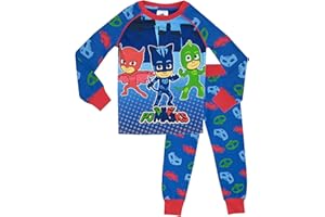 PJ Masks Piżama dla chłopców, Catboy Owlette Gekko, piżama dla dzieci, krój slim fit