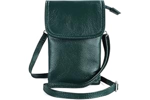 befen Sacs à Bandoulière en Cuir Véritable Femme, Petit Sac à Bandoulière pour Téléphone Portable, Besace Sacoche Messenger Téléphone Portable avec Bandoulière Réglable