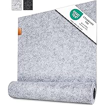 Sottomano In Feltro Riciclato MIQIO - 68x33 Cm, Grigio, Per Scrivanie, Certificato Oekotex - Foto 6