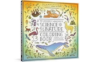 The Wondrous Workings of Science and Nature Coloring Book: 40 Line Drawings to Color