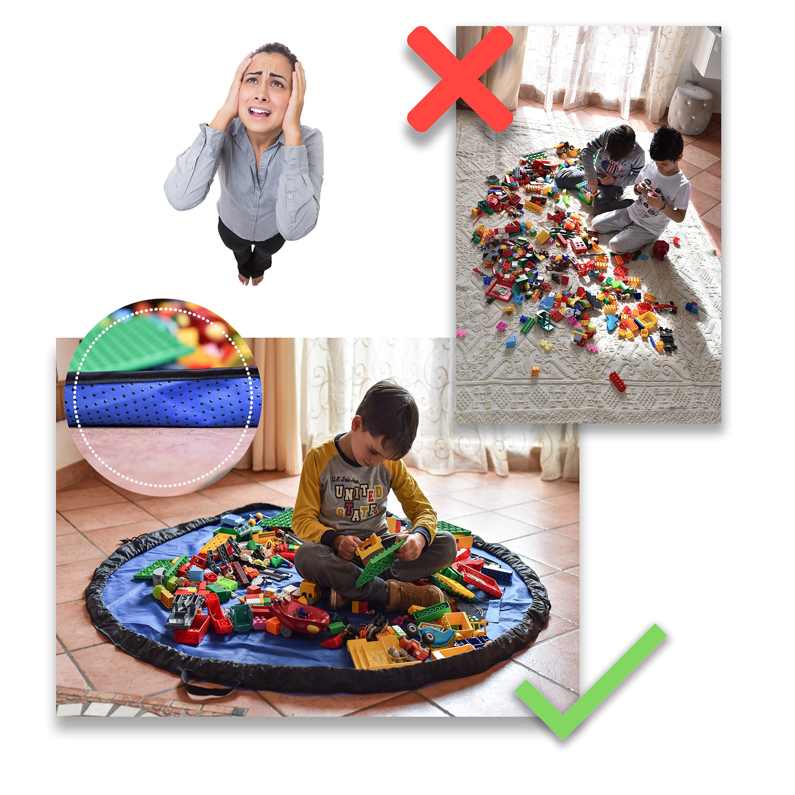 Macwick Tappeto Gioco Bambino Versione Antiscivolo