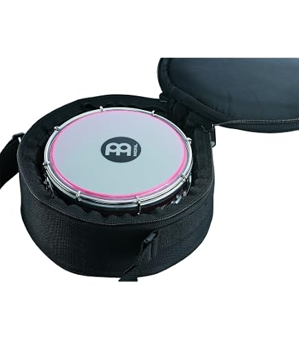 Tambourin Meinl TBR06ABS-BK 6 Pouces - Peau Synthétique Réglable - ABS Noir - Système Floatune