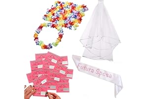 Set Addio Al Nubilato Sposa - Fascia, Tiara, Velo E Occhiali A Cuore - Foto 5